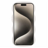 EIDERWOOD iPhone 13 Fleksibelt Plastik Wavy Mobil Cover - Hvid