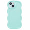 EIDERWOOD iPhone 13 Fleksibelt Plastik Wavy Mobil Cover - Blå