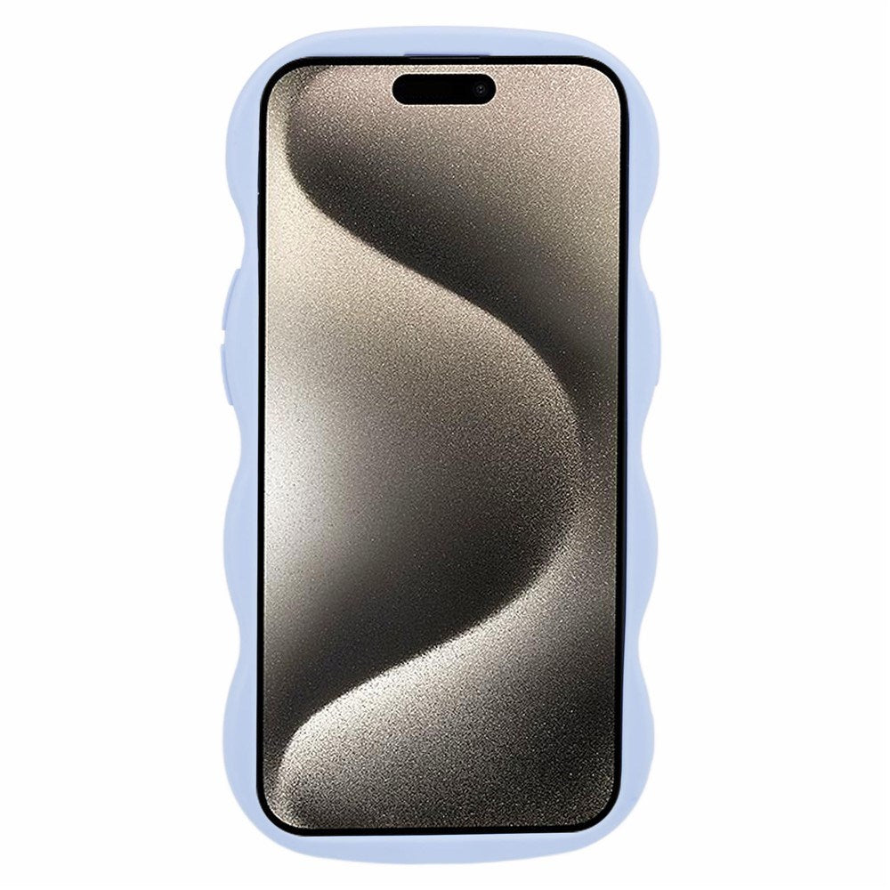 EIDERWOOD iPhone 13 Fleksibelt Plastik Wavy Mobil Cover - Lilla