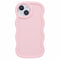 EIDERWOOD iPhone 13 Fleksibelt Plastik Wavy Mobil Cover - Lyserød