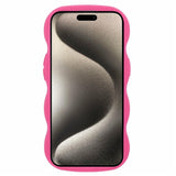 EIDERWOOD iPhone 13 Fleksibelt Plastik Wavy Mobil Cover - Pink