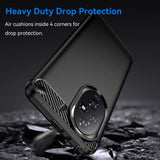 Honor 200 Pro (5G) - EIDERWOOD Brushed Carbon Fiber Fleksibelt Plastik Cover - Sort