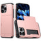 EIDERWOOD iPhone 16 Pro Craftsman-deksel m. Kortholder - Rose Gold