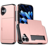 EIDERWOOD iPhone 16 Craftsman Cover m. Kortholder - Rose Gold