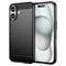 EIDERWOOD iPhone 16 Brushed Carbon Bagside Cover - Sort