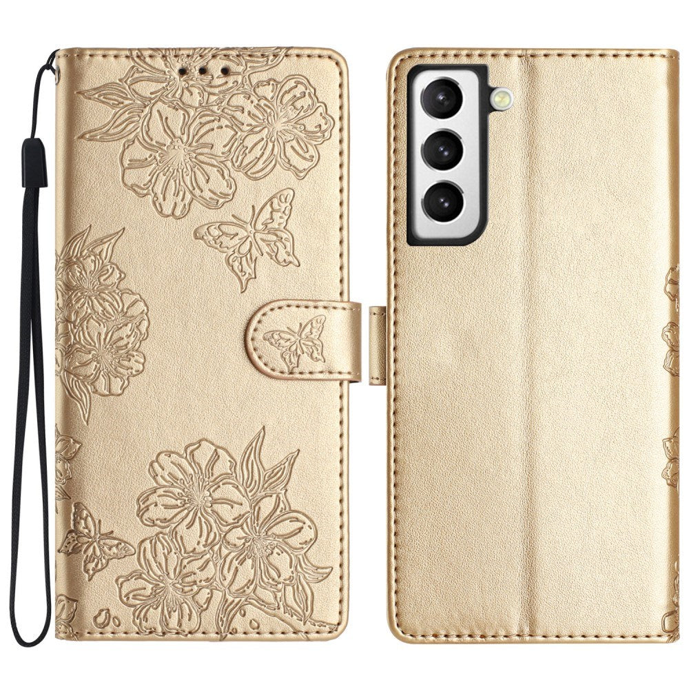 EIDERWOOD Samsung Galaxy S22+ (Plus) Faux Leather Flip Case m. Gravering - Gull