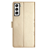 EIDERWOOD Samsung Galaxy S22+ (Plus) Faux Leather Flip Case m. Gravering - Gull