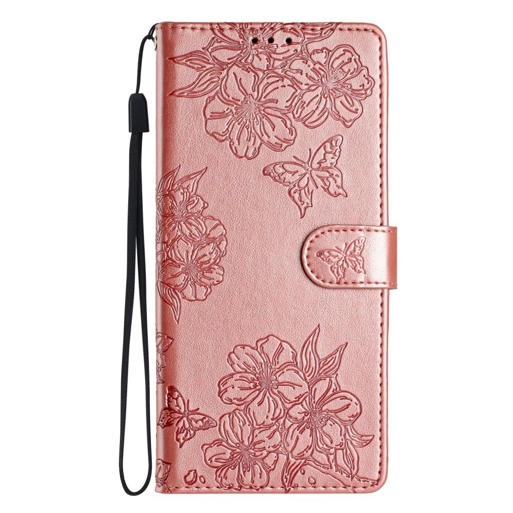 EIDERWOOD Samsung Galaxy S22+ (Plus) Faux Leather Flip Case m. Gravering - Rose gull