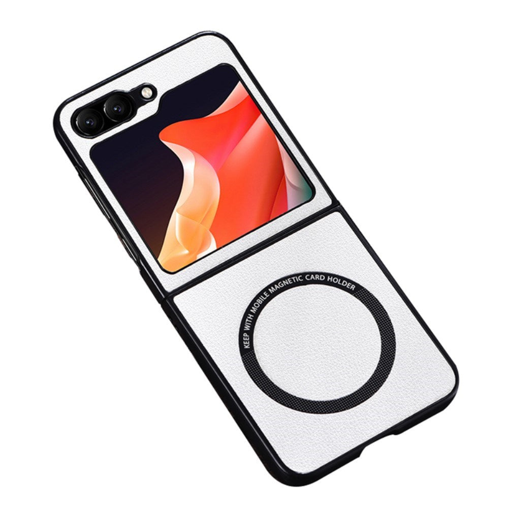 EIDERWOOD Samsung Galaxy Z Flip6 Skinndeksel Plastbakdeksel - MagSafe-kompatibel - Hvit