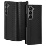 Samsung Galaxy Z Fold6 DUX DUCIS Bril Series Leather Flip Cover - Svart