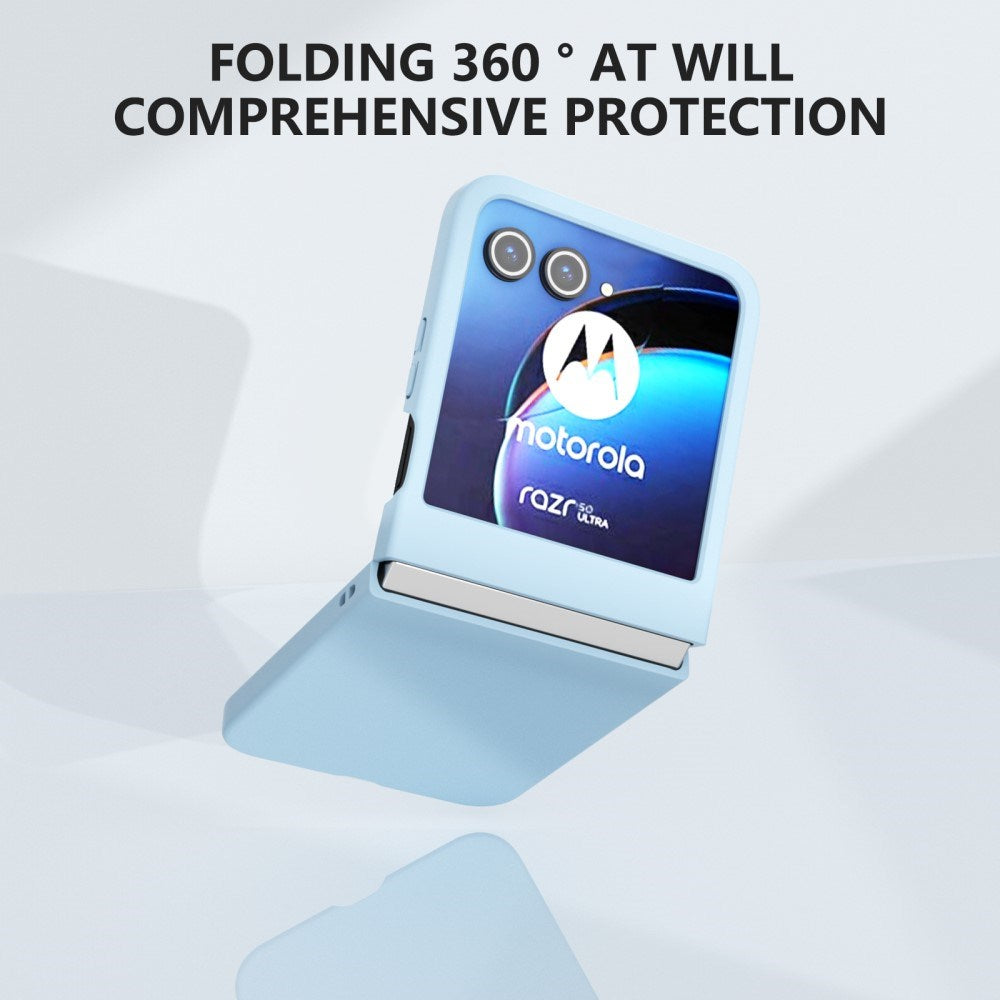 EIDERWOOD Motorola Razr 50 Slim Solid PC-deksel - Lyseblå