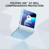 EIDERWOOD Motorola Razr 50 Slim Solid PC-deksel - Lyseblå