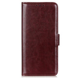 Sony Xperia 5 IV Classic Leather Flip Cover m. Stativ og lommebok - brun