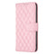 EIDERWOOD OnePlus Nord CE4 Lite (5G) Leather Flip Cover m. Lommebok og stropp - Rhombus - Rosa