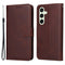 EIDERWOOD Samsung Galaxy S24 FE Leather Flip Cover m. Lommebok og stropp - brun