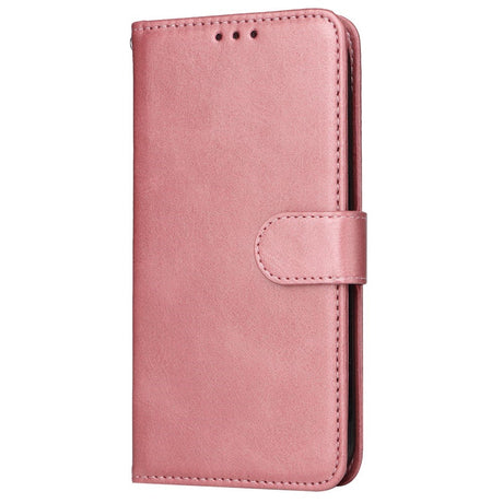 EIDERWOOD Samsung Galaxy S24 FE Leather Flip Cover m. Lommebok og stropp - Rosa