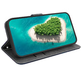 EIDERWOOD Motorola Moto G85 (5G) Leather Flip Cover m. Lommebok og stropp - Hvit blomst