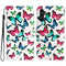 EIDERWOOD Samsung Galaxy S24 FE Vegan Leather Flip Cover m. Stropp og veske - Sommerfugler