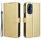 HTC U24 Pro (5G) - EIDERWOOD glanset skinndeksel m. Lommebok og stropp - gull