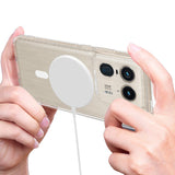 EIDERWOOD Motorola Edge 50 Ultra Hybrid Plastik Bagside Cover - MagSafe Kompatibel - Gennemsigtig / Hvid