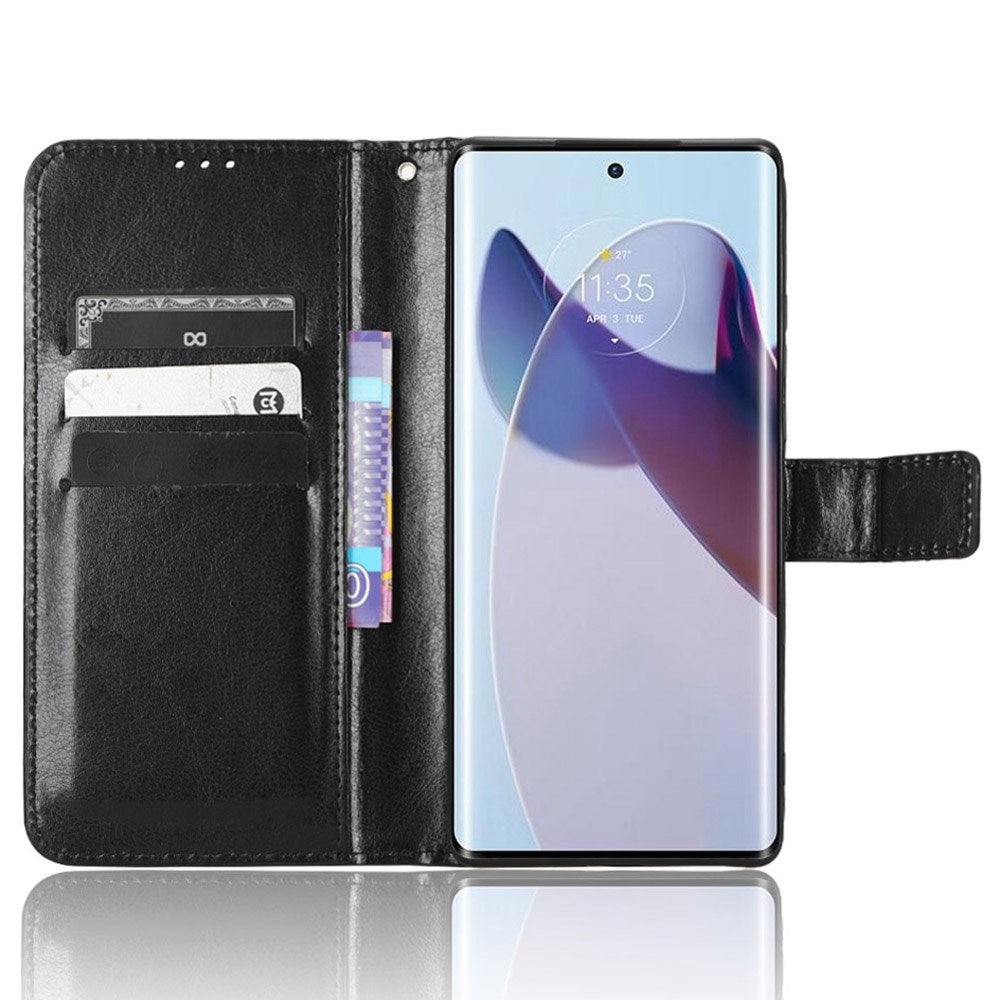 EIDERWOOD Motorola Edge 30 Ultra Kunstlæder Flip Cover m. Pung & Ståfunktion - Sort