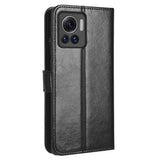 EIDERWOOD Motorola Edge 30 Ultra Kunstlæder Flip Cover m. Pung & Ståfunktion - Sort