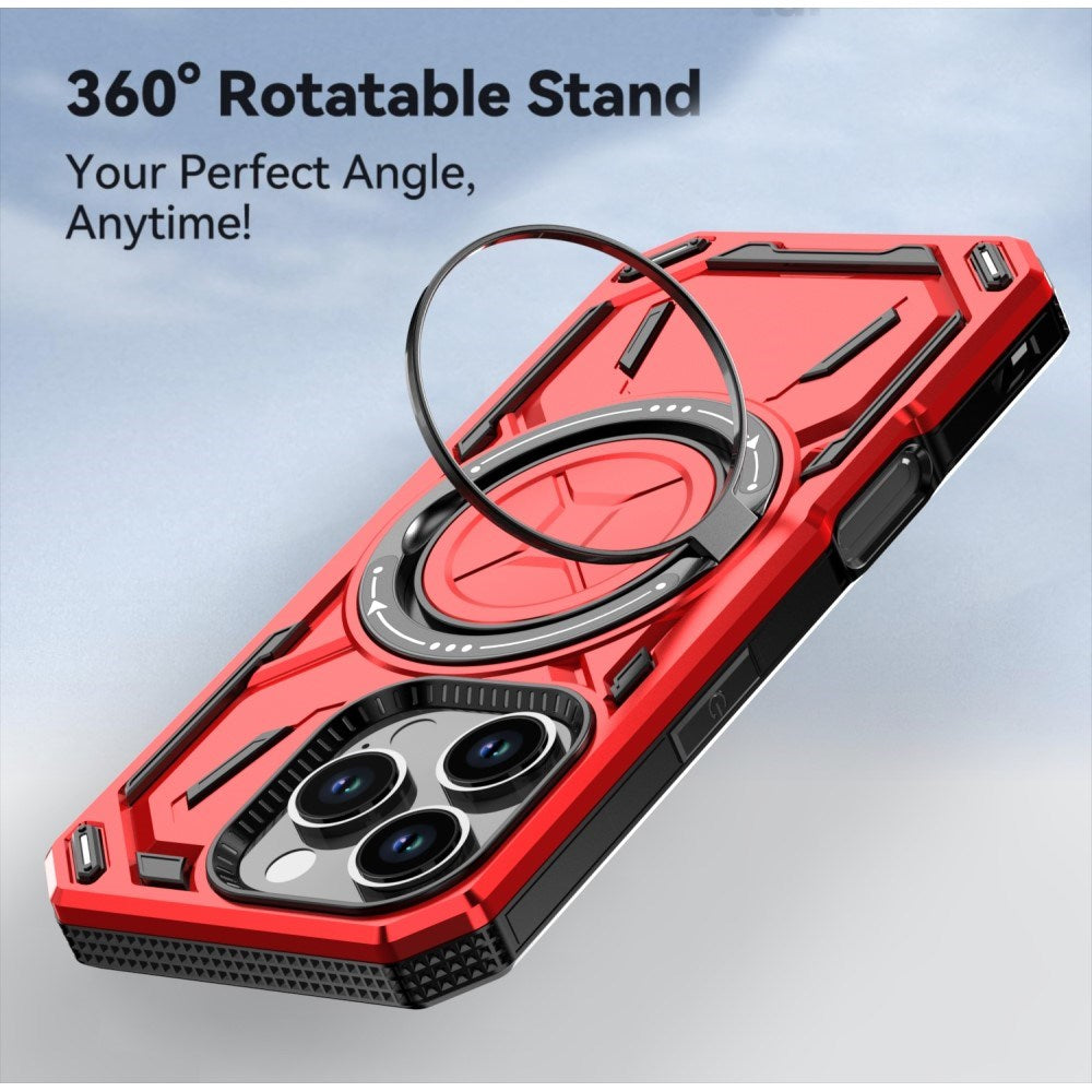 EIDERWOOD iPhone 16 Pro Craftsman Bakdeksel m. Magnetisk støtteben - MagSafe-kompatibel - Svart