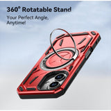 EIDERWOOD iPhone 16 Craftsman Bakdeksel m. Magnetisk støtteben - MagSafe-kompatibel - Svart