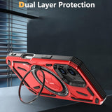 EIDERWOOD iPhone 16 Craftsman Bakdeksel m. Magnetisk stativ - MagSafe-kompatibel - Grønn