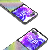 Motorola Razr 50 Ultra (5G) - EIDERWOOD Vegansk skinnglitterdeksel - regnbue