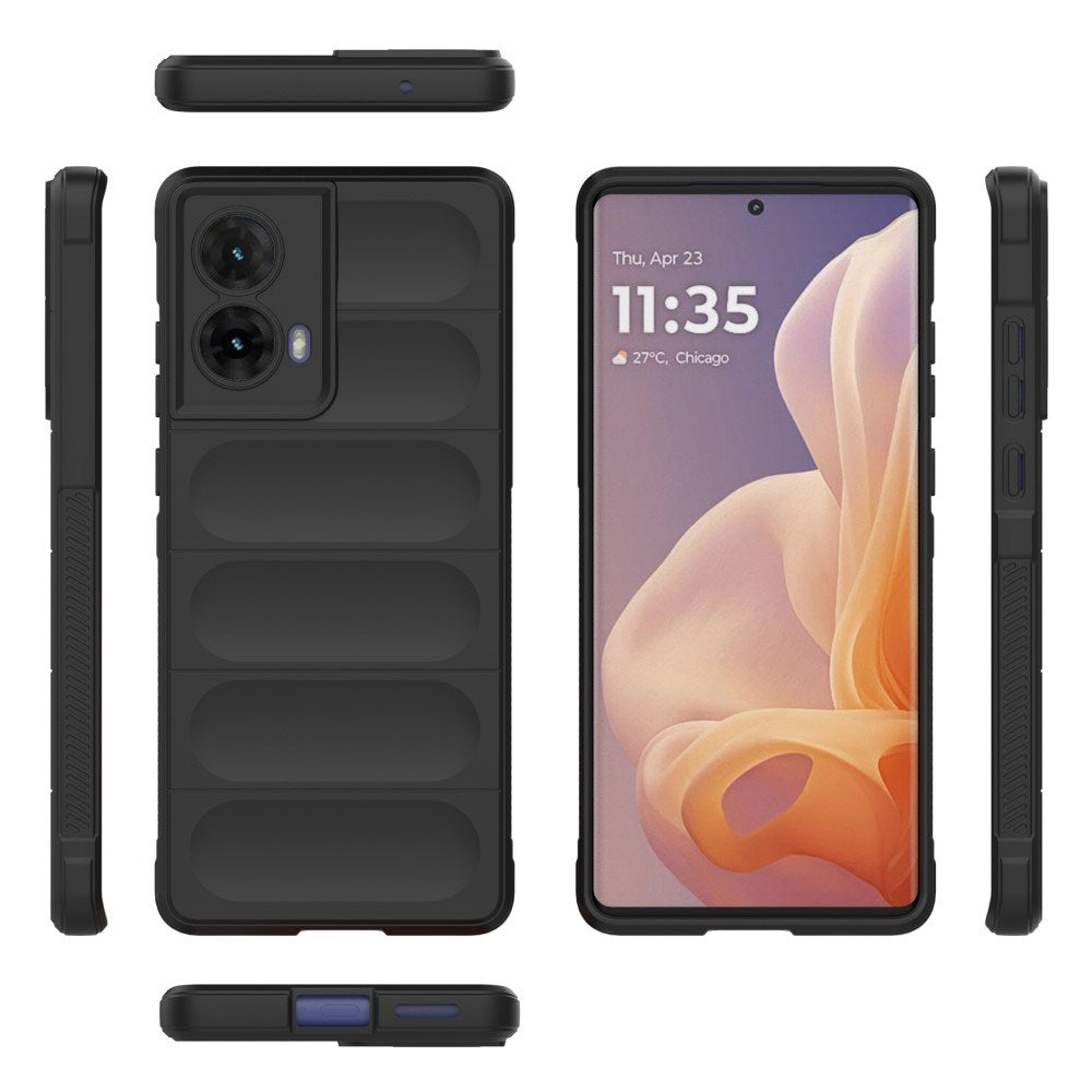 EIDERWOOD Motorola Moto G85 (5G) fleksibelt plastdeksel - svart