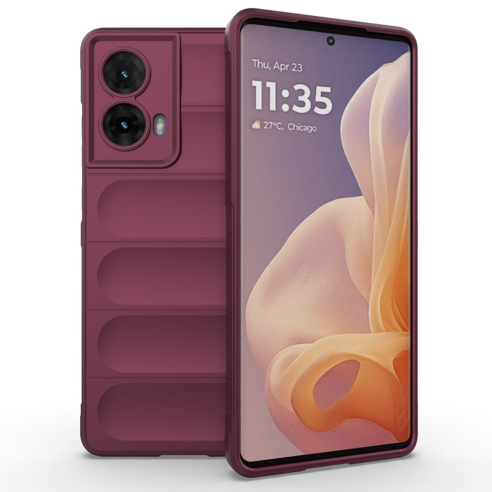 EIDERWOOD Motorola Moto G85 (5G) Fleksibelt plastdeksel - Bordeaux rød