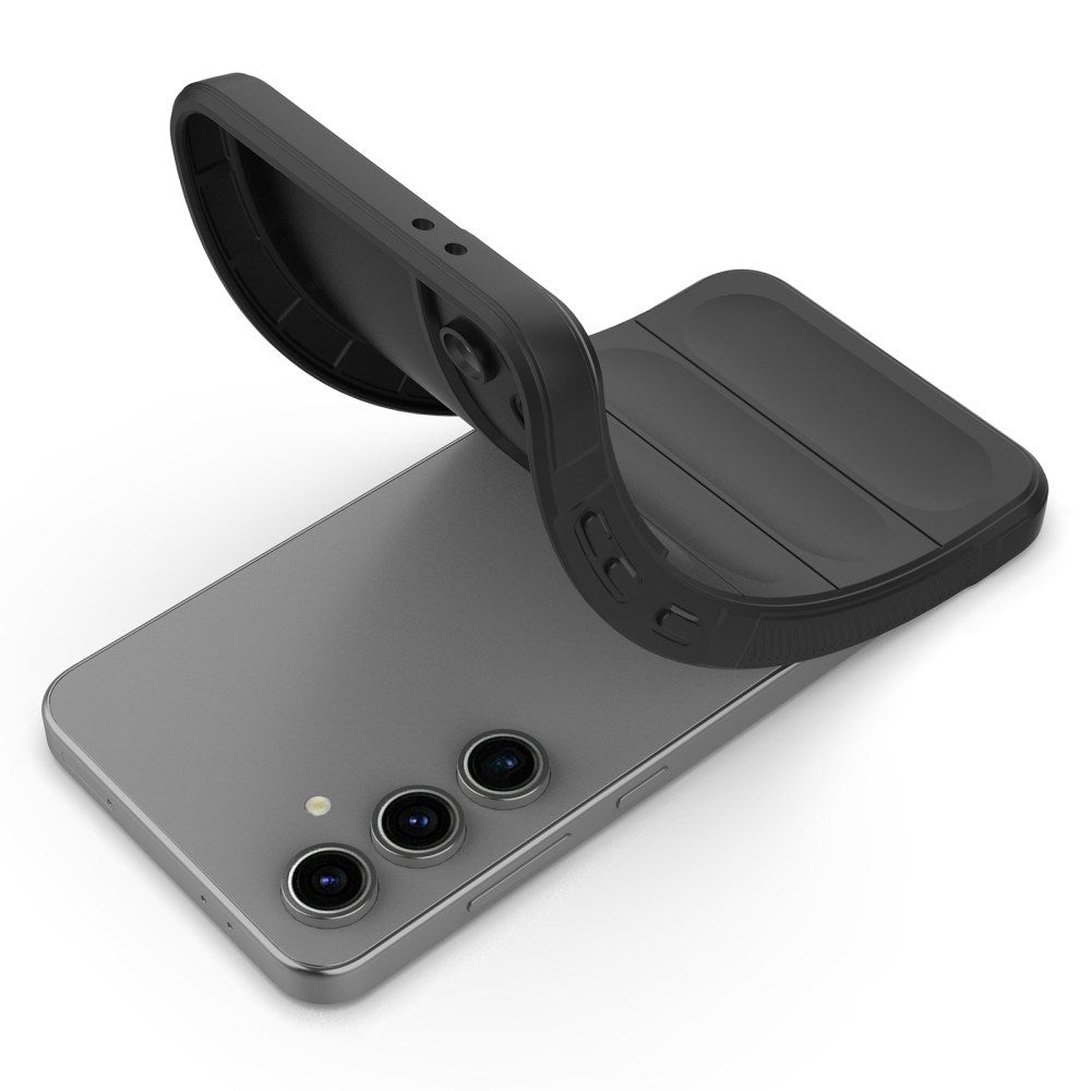 EIDERWOOD Samsung Galaxy S24 FE fleksibelt plastdeksel - svart