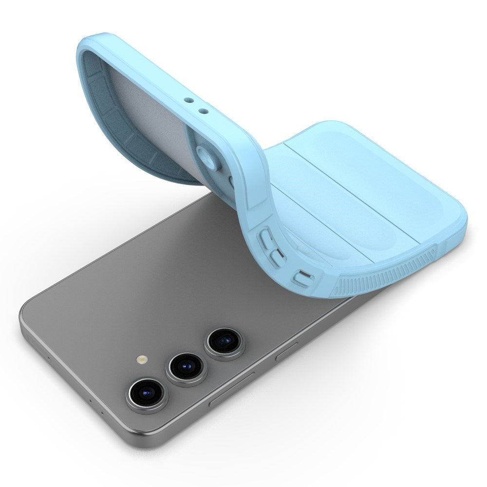 EIDERWOOD Samsung Galaxy S24 FE fleksibelt plastdeksel - blå