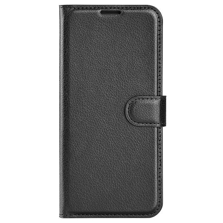 HMD Pulse/Pro/Plus - EIDERWOOD Vegan Leather Flip Cover m. Kortholder og stativfunksjon - svart