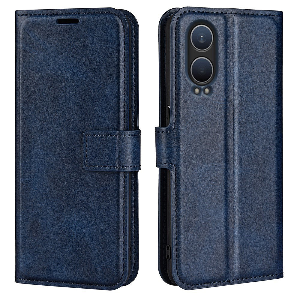EIDERWOOD OnePlus Nord CE4 Lite (5G) Leather Flip Cover m. Kortholder &amp; magnetisk lukking - blå