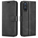 EIDERWOOD OnePlus Nord CE4 Lite (5G) Leather Flip Cover m. Kortholder og magnetisk lukking - svart