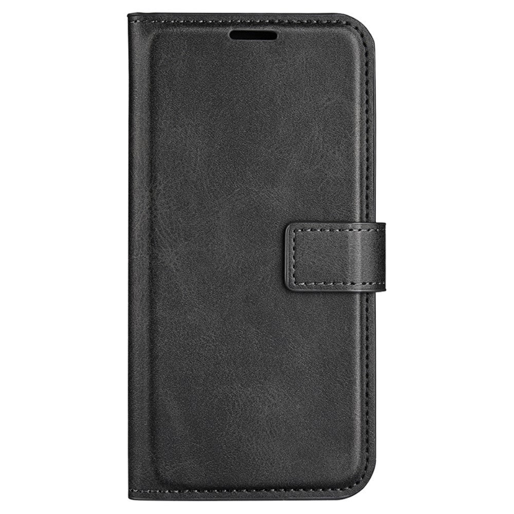 EIDERWOOD OnePlus Nord CE4 Lite (5G) Leather Flip Cover m. Kortholder og magnetisk lukking - svart