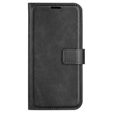 EIDERWOOD OnePlus Nord CE4 Lite (5G) Leather Flip Cover m. Kortholder og magnetisk lukking - svart