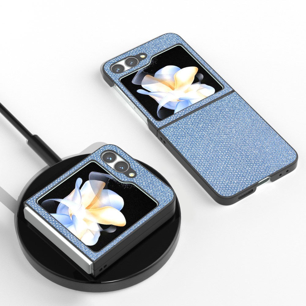 EIDERWOOD Samsung Galaxy Z Flip6 5G Rhinestone Mobildeksel - Blå