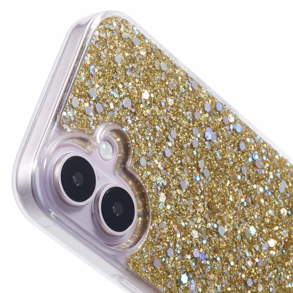 EIDERWOOD iPhone 16 Glitter Bagside Cover - Guld