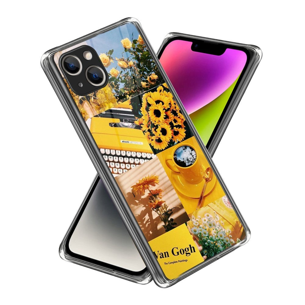 iPhone 14 fleksibelt plastdeksel - vårfarger