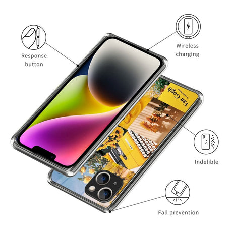 iPhone 14 fleksibelt plastdeksel - vårfarger