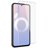 Samsung Galaxy S24 FE 2-i-1 sett herdet glass skjermbeskytter og fleksibelt plastdeksel - gjennomsiktig