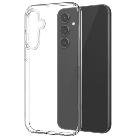 Samsung Galaxy S24 FE 2-i-1 sett herdet glass skjermbeskytter og fleksibelt plastdeksel - gjennomsiktig