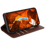 EIDERWOOD OnePlus Nord 4 Flip-deksel i kunstskinn m. Stativ og kortholder - brun