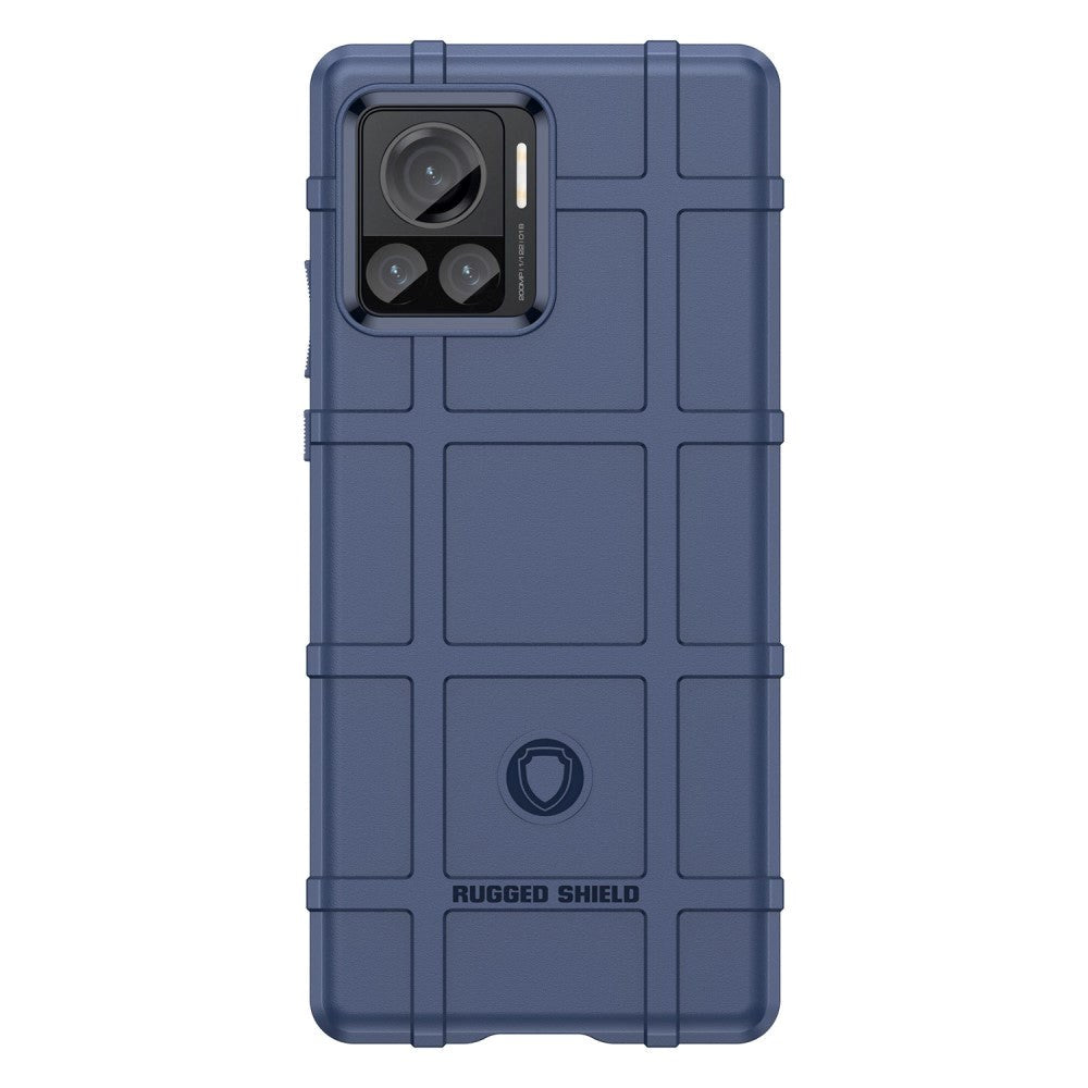 Motorola Edge 30 Ultra Rugged Shield Series Craftsman Bakdeksel - Blå