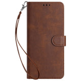 EIDERWOOD Motorola G85 (5G) Leather Flip Cover m. Kortholder &amp; stropp - brun