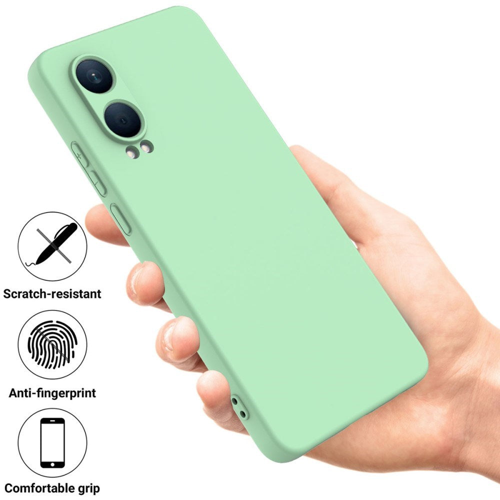 EIDERWOOD OnePlus Nord CE4 Lite (5G) Liquid Silikone Mobil Cover m. Strop - Grøn