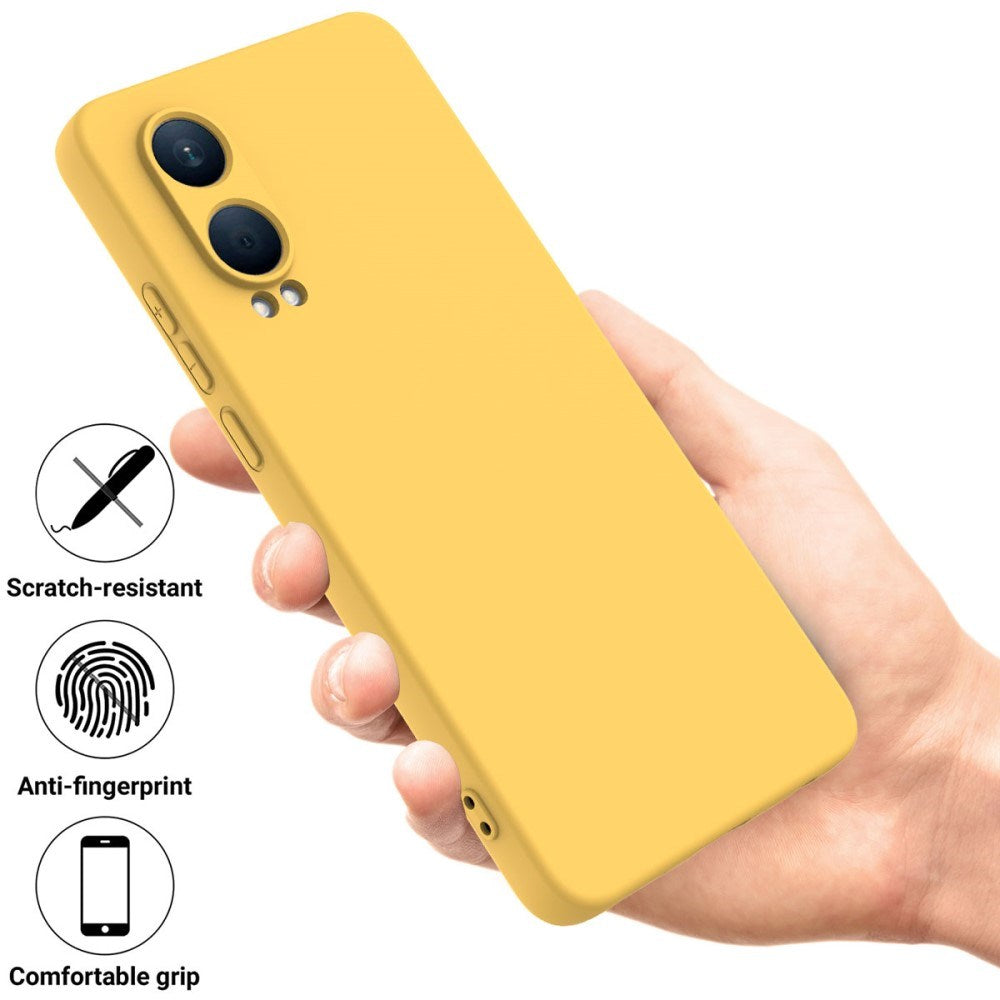 EIDERWOOD OnePlus Nord CE4 Lite (5G) Liquid Silikone Mobil Cover m. Strop - Gul